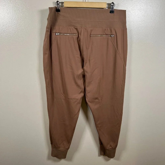 Athleta Venice Jogger Pants Size XL Rustic Brown Travel Comfy Athletic Casual - Picture 2 of 13